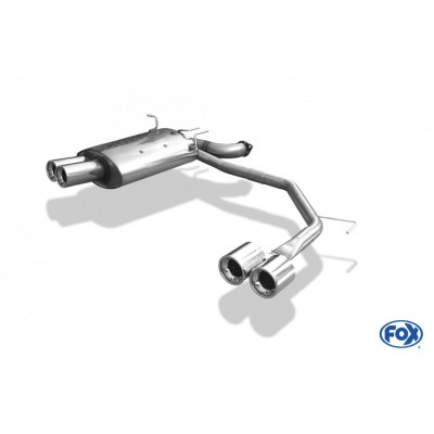 Silent rear duplex stainless steel 2x90mm type 13 for BMW 520i/523i/525i/528i TYPE E39