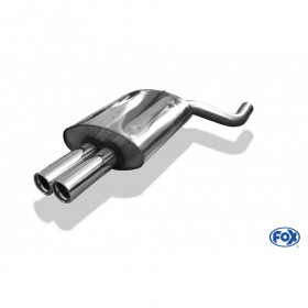 Silencieux arrière inox 2x76mm type 13 pour BMW 520i/523i/525i/528i TYPE E39