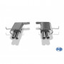 Silent rear duplex stainless steel 2x80mm type 13 for BMW M5 TYPE E39