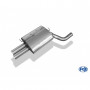 Silent stainless steel rear 2x76mm type 10 for BMW 520i/523i/525i/530i TYPE E60/61