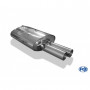 Silencieux arrière inox 2x76mm type 10 pour BMW 520i/523i/525i/530i TYPE E60/61