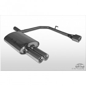Silencieux arrière duplex inox 2x76mm type 13 pour BMW 520i/523i/525i/530i TYPE E60/61