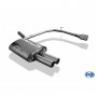 Silent rear duplex stainless steel 2x76mm type 10 for BMW 520D/525D/530D TYPE E60/61