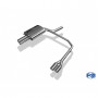Silent rear duplex stainless steel 2x76mm type 13 for BMW 520D/525D/530D TYPE E60/61