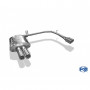 Silent rear duplex stainless steel 2x76mm type 13 for BMW 520D/525D/530D TYPE E60/61