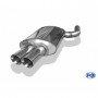 Silencieux arrière inox 2x90mm type 25 pour BMW 540i/545i TYPE E60/61