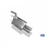 Silencieux arrière inox 2x90mm type 25 pour BMW 540i/545i TYPE E60/61