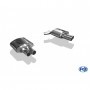 Silent rear duplex stainless steel 2x80mm type 12 for BMW 535i TYPE F10