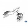 Silent rear duplex stainless steel 2x80mm type 12 for BMW 525D/530D TYPE F10/11
