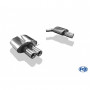 Silencieux arrière duplex inox 2x90mm type 13 pour BMW 535D TYPE F10