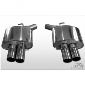 Silencieux arrière duplex inox 2x90mm type 10 pour BMW 535D TYPE F10