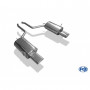 Silencieux arrière duplex inox 1x160x80mm type 53 (avec découpe) pour BMW 730i/735i/740i TYPE E38