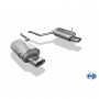 Silencieux arrière duplex inox 1x160x80mm type 53 (sans découpe) pour BMW 730i/735i/740i TYPE E38