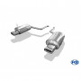 Silent rear duplex stainless steel 1x160x80mm type 53 (no cutout) for BMW 730i/735i/740i TYPE E38