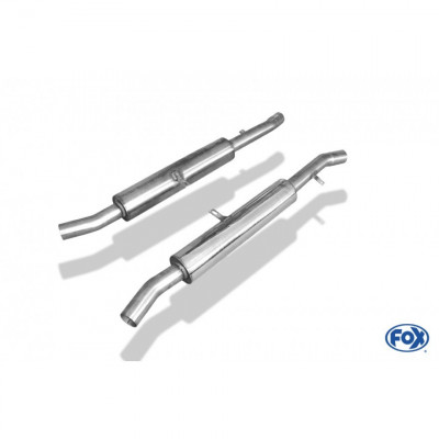 Silencieux avant (version courbée) inox pour BMW 730i/735i/740i TYPE E38