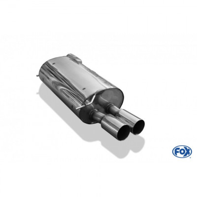 2x90mm stainless steel rear silent type 10 for BMW 735i/745i TYPE E65