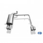 Silencieux arrière duplex inox 2x80mm type 10 pour BMW 735i/745i TYPE E65