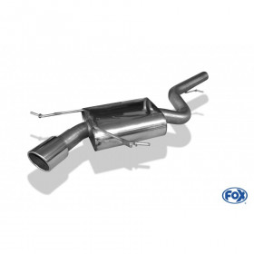 Silencieux arrière inox 1x100mm type 16 pour BMW X1 TYPE X84 DIESEL