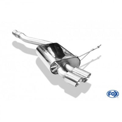 Silent stainless steel rear 2x80mm type 25 for BMW X1 TYPE X84 ESSENCE