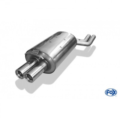 Silent stainless steel 2x76mm type 13 for BMW X3 TYPE E83