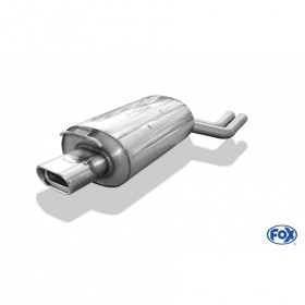 Silent stainless steel rear 1x135x80mm type 53 for BMW X3 TYPE E83