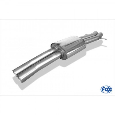 Stainless intermediate silencer for BMW X3 TYPE E83