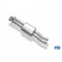 Stainless intermediate silencer for BMW X3 TYPE E83