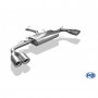 Silent rear duplex stainless steel 2x90mm type 17 for BMW X3 TYPE F25