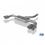 Silencieux arrière duplex inox 2x90mm type 14 pour BMW X3 TYPE F25