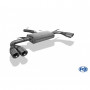 Silencieux arrière duplex inox 2x90mm type 17 pour BMW X3 TYPE F25
