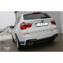 Silencieux arrière duplex inox 2x90mm type 17 pour BMW X3 TYPE F25