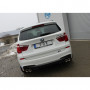 Silent rear duplex stainless steel 2x90mm type 17 for BMW X3 TYPE F25