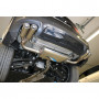 Silent rear duplex stainless steel duplex type 17 for BMW X4 TYPE F26 (with Pack-M)