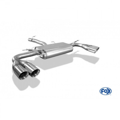 Silent rear duplex stainless steel duplex type 25 for BMW X4 TYPE F26 (with Pack-M)