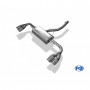 Silent rear duplex stainless steel duplex type 25 for BMW X4 TYPE F26 (with Pack-M)