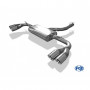 Silent rear duplex stainless steel duplex type 25 for BMW X4 TYPE F26 (with Pack-M)