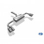 Silent rear duplex stainless steel duplex type 25 for BMW X4 TYPE F26 (with Pack-M)