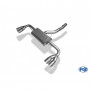 Silent rear duplex stainless steel duplex type 25 for BMW X4 TYPE F26 (without Pack-M)