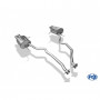 Silent rear duplex stainless steel 2x76mm type 13 for BMW X5 TYPE E53