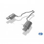 Silent rear duplex stainless steel 1x160x80mm type 53 for BMW X5 TYPE E53