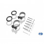 Silent rear duplex stainless steel 2x80mm type 16 for BMW X5 TYPE E70