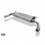 Silent rear duplex stainless steel 1x90mm type 13 for BMW X5 TYPE E70