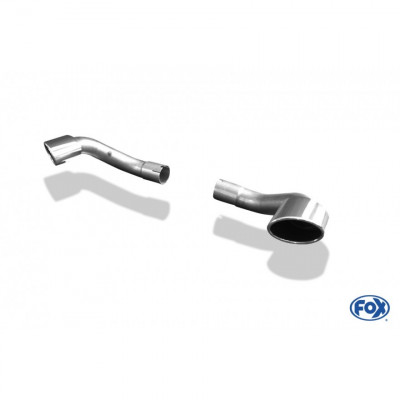 Kit embout d'échappement inox 1x115x85mm type 38 pour BMW X5 TYPE E70