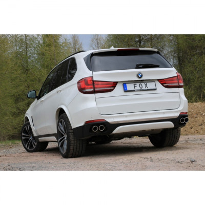 Silencieux arrière duplex inox 2x80mm type 16 pour BMW X5 TYPE F15