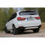 Silent rear duplex stainless steel 2x80mm type 16 for BMW X5 TYPE F15