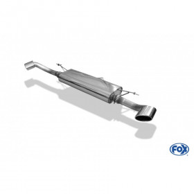 Silent rear duplex stainless steel 1x115x85mm type 38 for BMW X6 TYPE E71