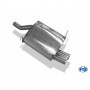 Silencieux arrière inox 2x70mm type 10 pour BMW Z3 TYPE E36 ROADSTER