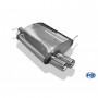 Silent stainless steel rear 2x70mm type 13 for BMW Z3 TYPE E36 ROADSTER