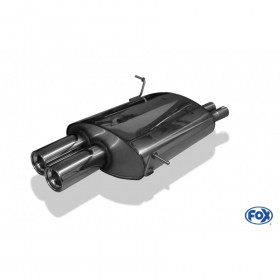 Silencieux arrière inox 2x80mm type 13 pour BMW Z3 TYPE E36 ROADSTER/COUPE