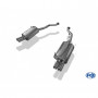 Silent rear duplex stainless steel 2x76mm type 13 for BMW Z3 M